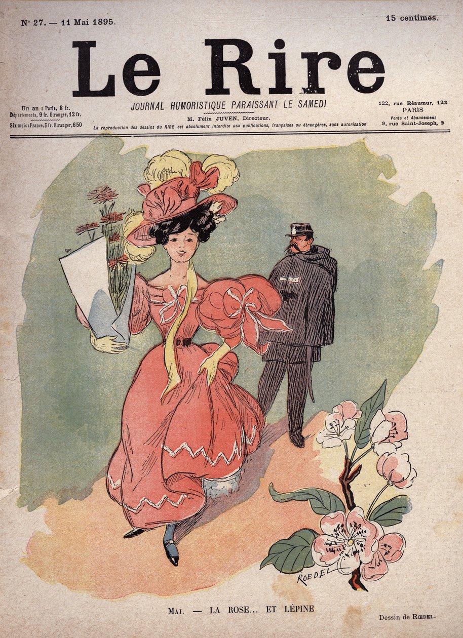 Mai måned - rosen og... Lepine (Louis Jean-Baptiste Lepine av Auguste Roedel