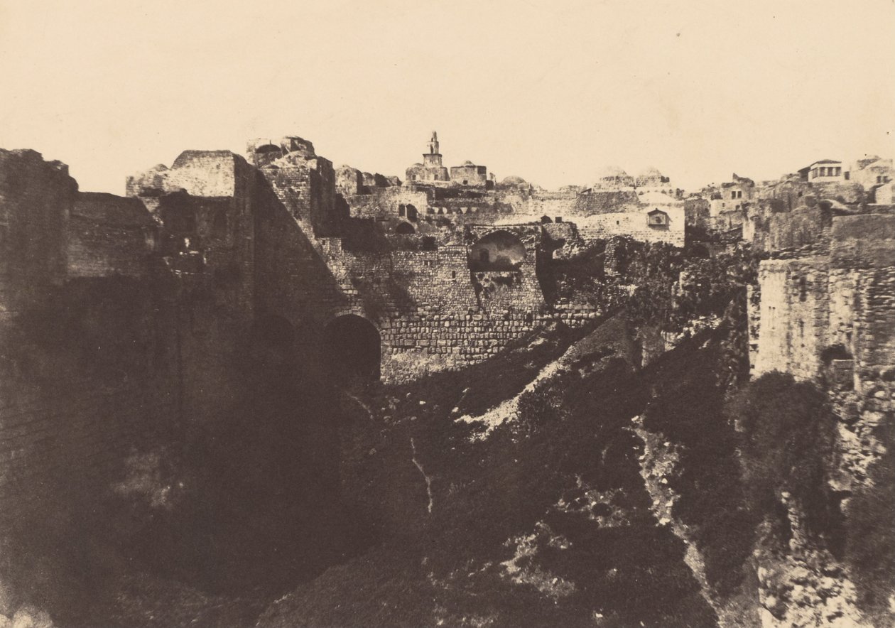 Jerusalem. Innhegning av tempelet. Prøvebasseng 1 av Auguste Salzmann