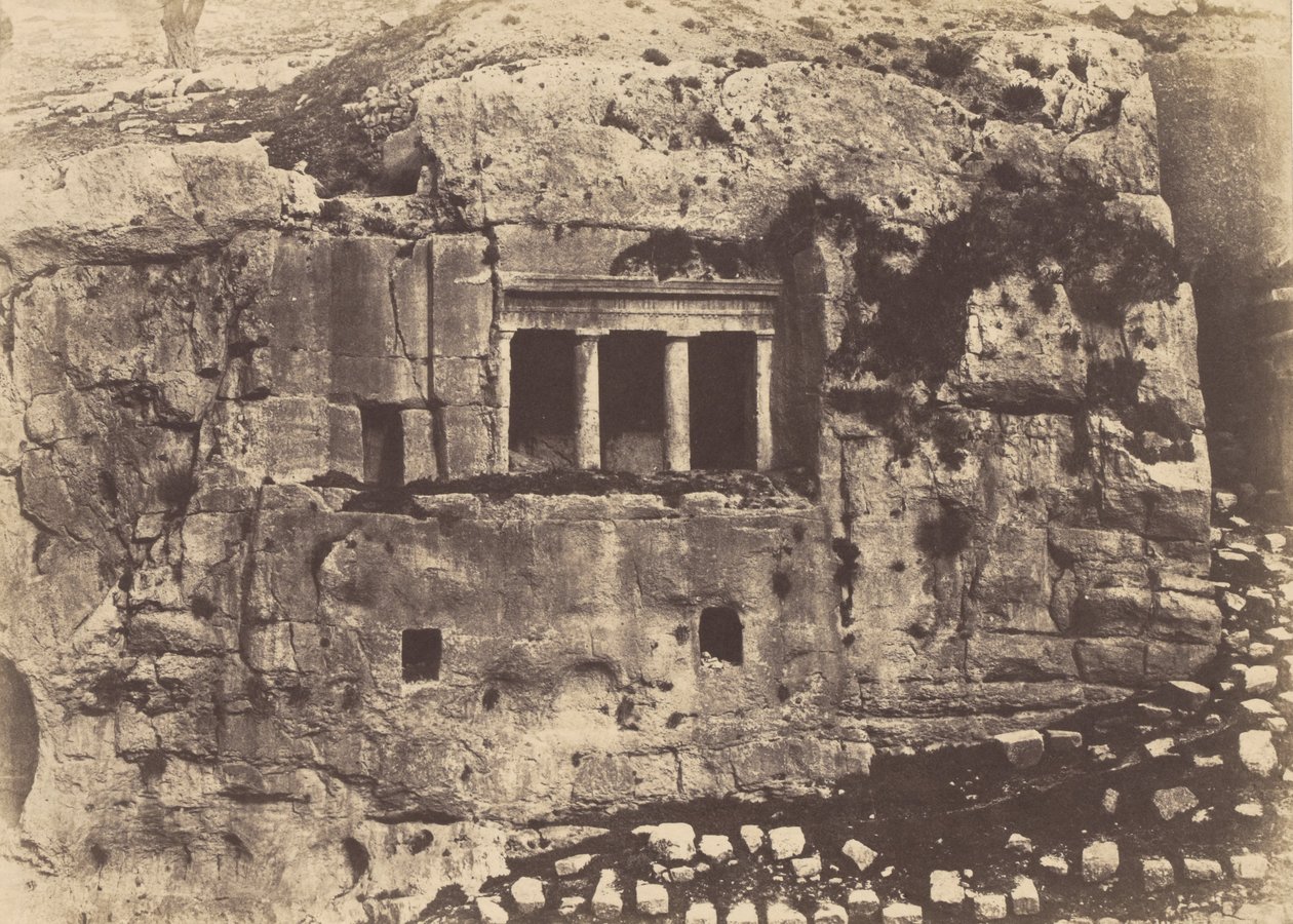 Jerusalem. Josafats dal. St. Jakobs grav av Auguste Salzmann