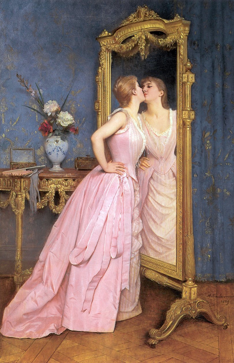 Forfengelighet, ca. 1889 av Auguste Toulmouche