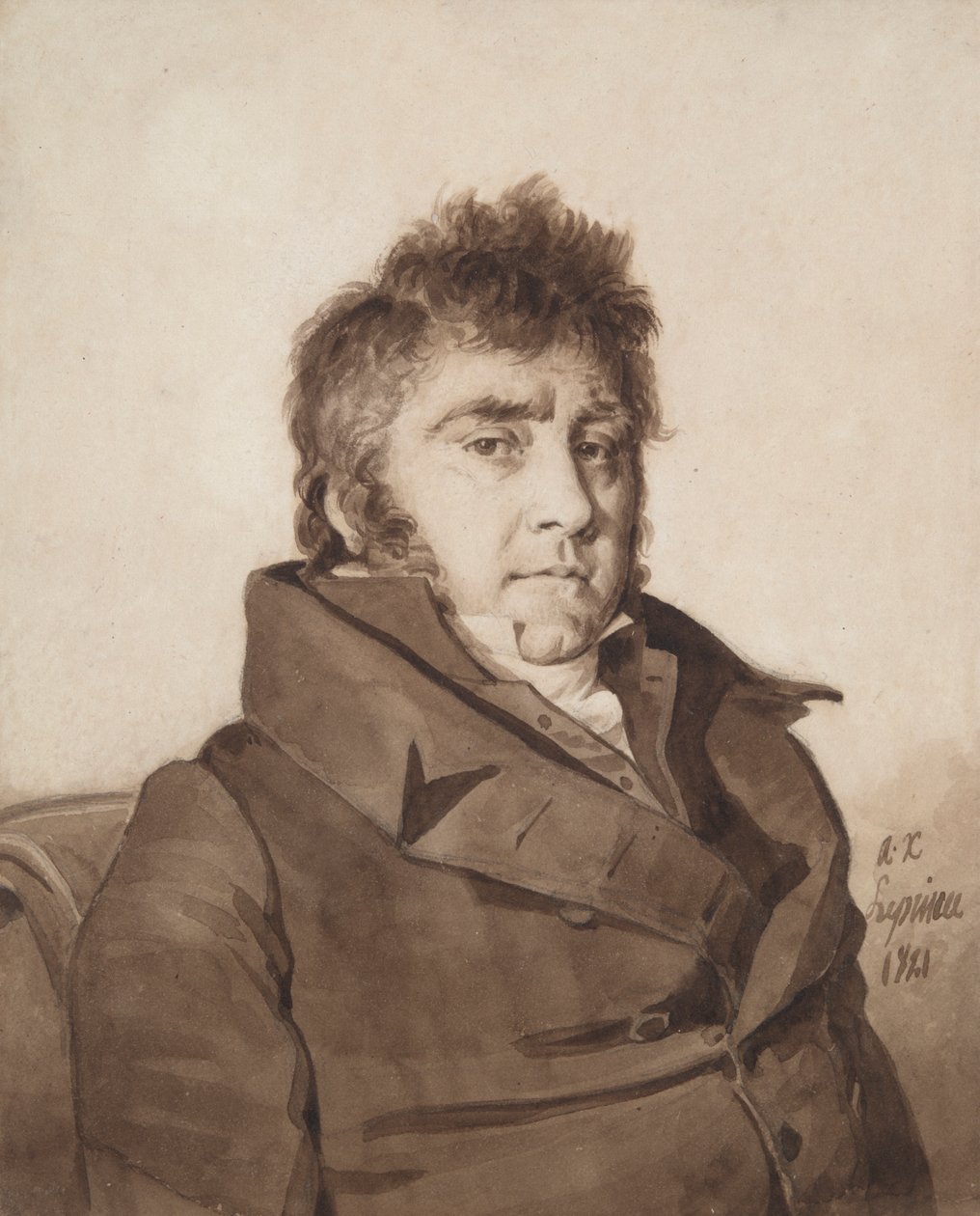 Portrett av kunstneren av Auguste Xavier Leprince