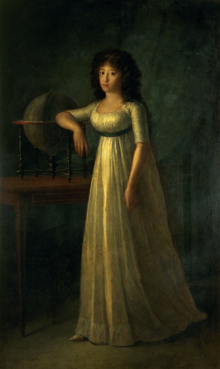 Donna Joaquina Tellez-Giron, datter av hertugen og hertuginnen av Osuna, 1798 av Augustin Esteve