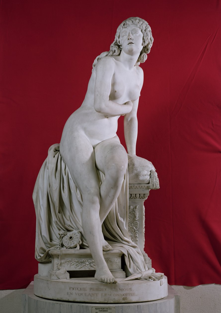 The Abandoned Psyche, 1790 (marmor) av Augustin Pajou