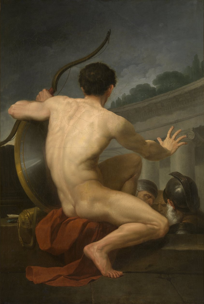 Den nakne krigeren / bueskytteren av Augustin van den Berghe