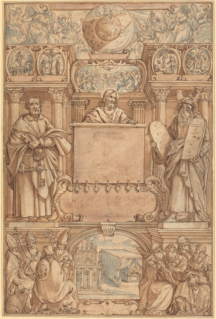 Tittelside for en bibel av Augustin Braun