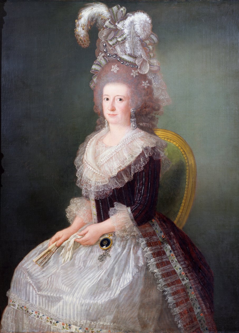 Portrett av Marquise de San Andres, ca. 1785 (olje på lerret) av Augustin Esteve