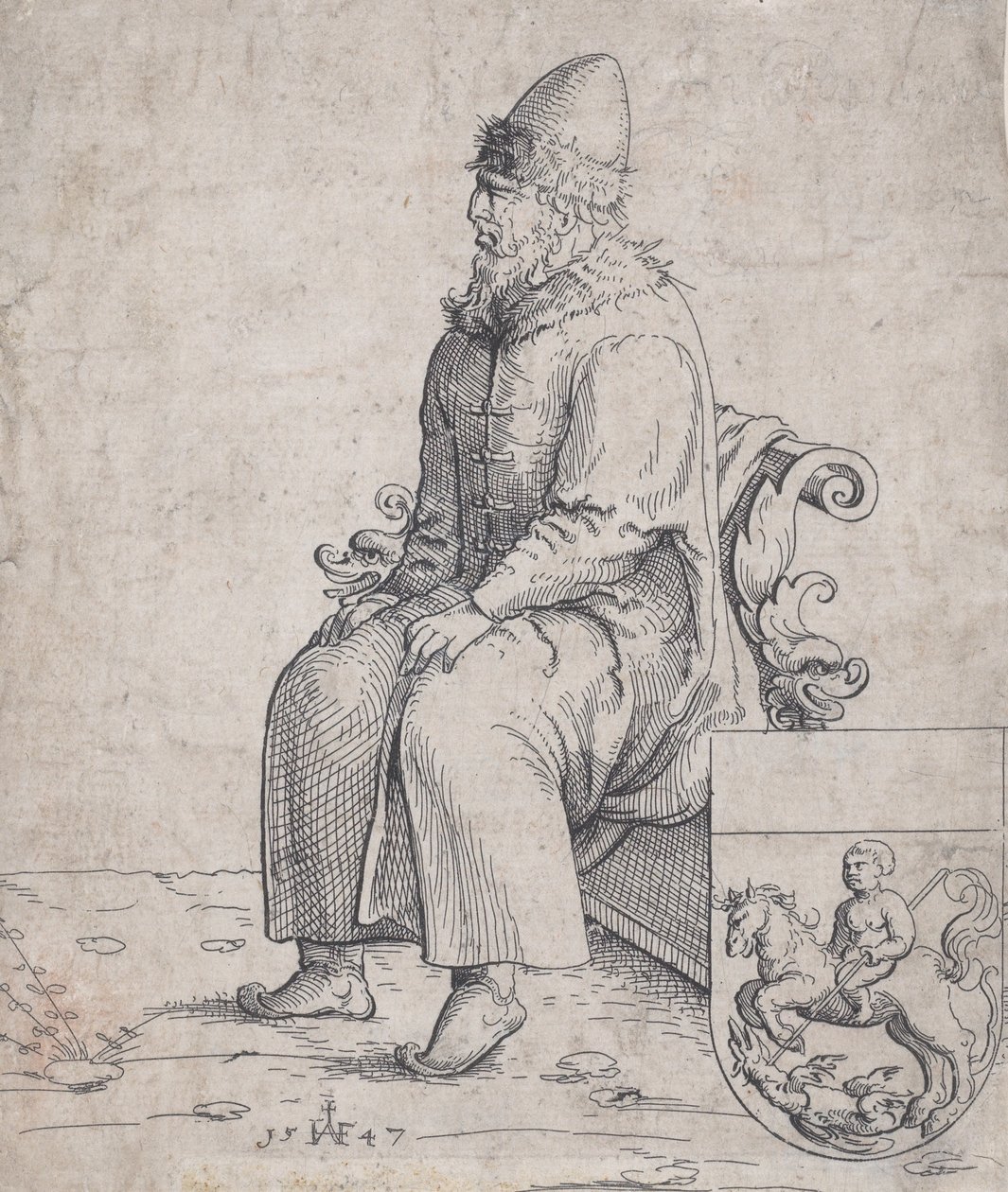Basil Basilius, storhertug av Russland, 1547. av Augustin Hirschvogel