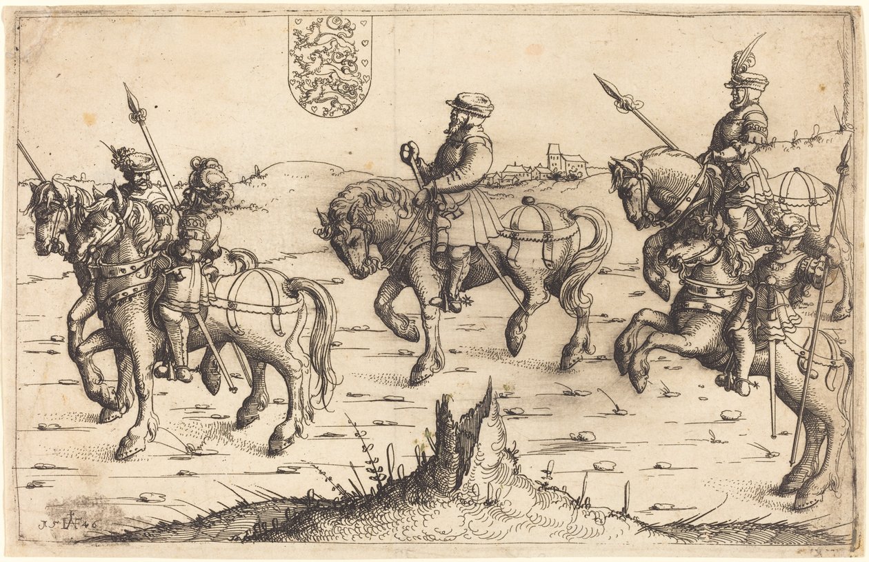 Herbersteins reise til Danmark, 1546. av Augustin Hirschvogel