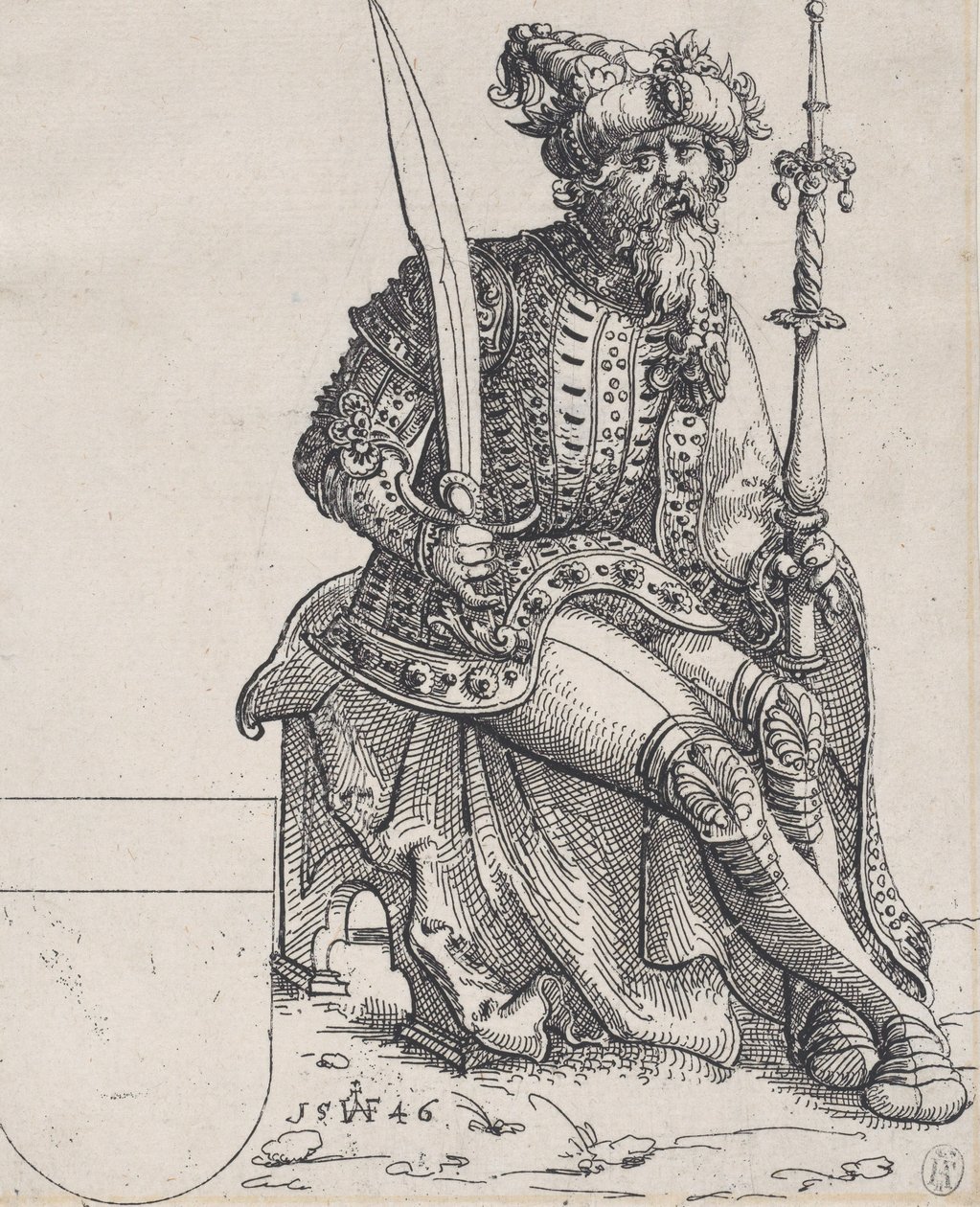Maximilian I, fra Herberstain, Rerum Muscoviticarum Commentarii, 1546. av Augustin Hirschvogel