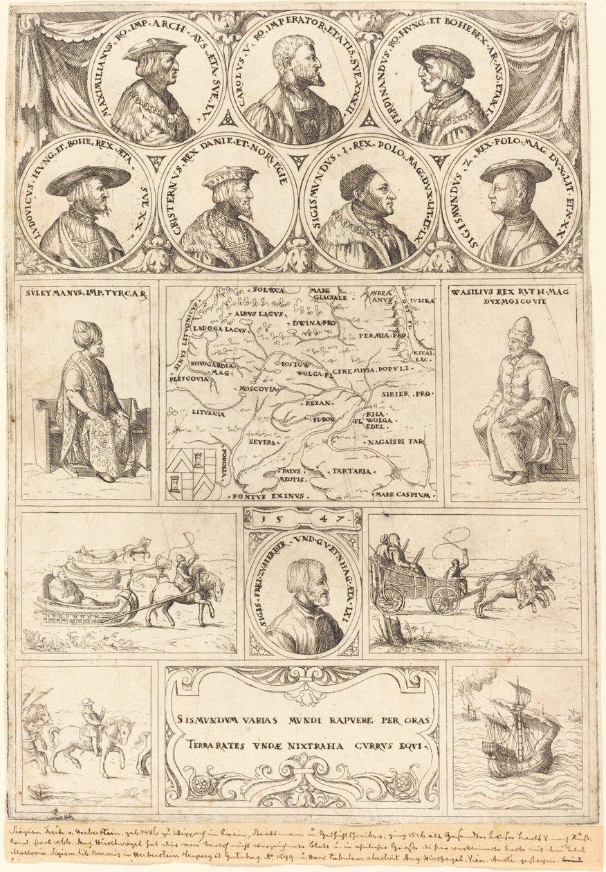 Sigismund von Herberstein av Augustin Hirschvogel