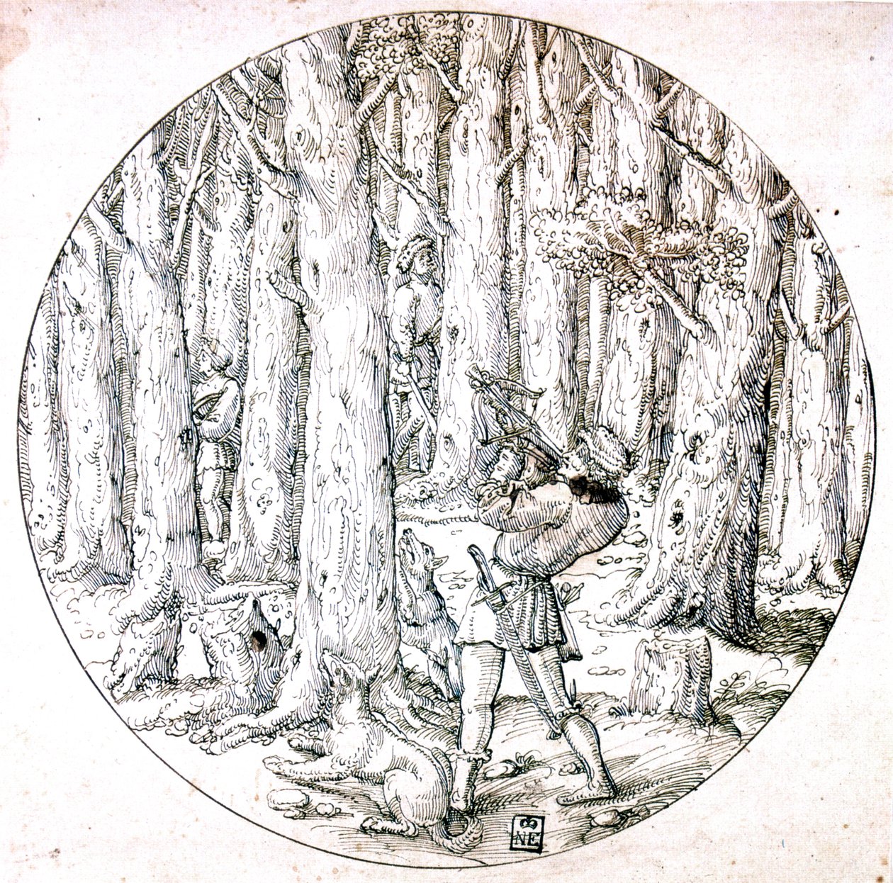 The Chase, c1513-1553 av Augustin Hirschvogel