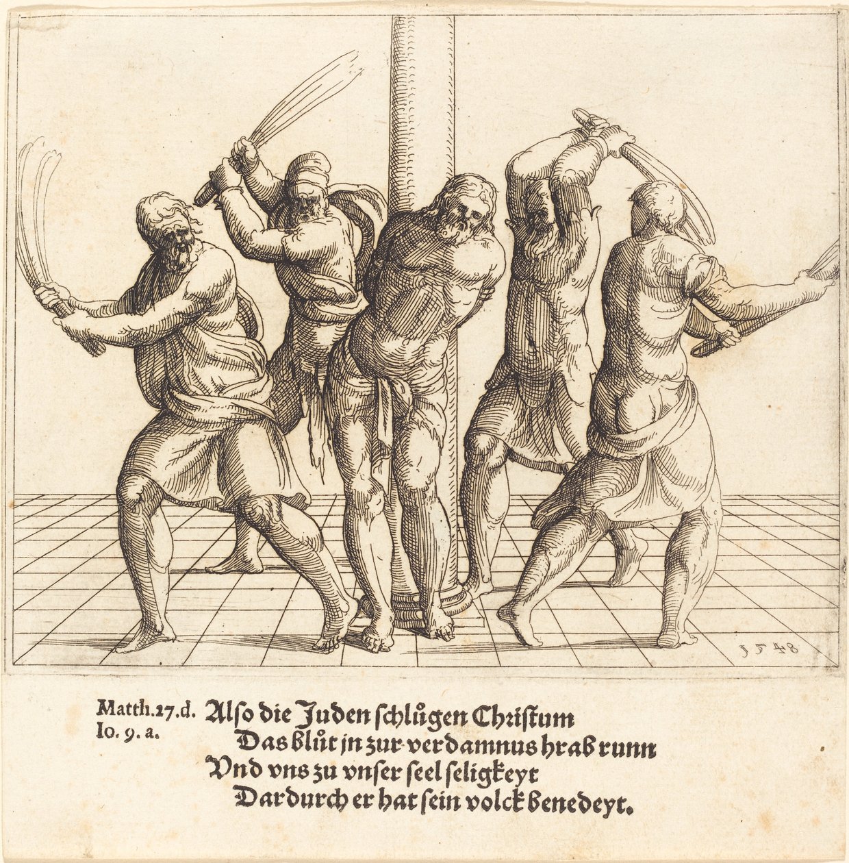 Flageleringen, 1548. av Augustin Hirschvogel