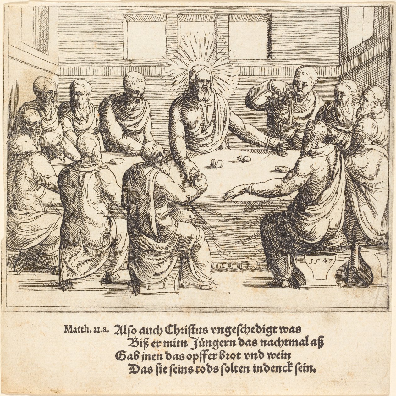 Nattverden, 1547. av Augustin Hirschvogel