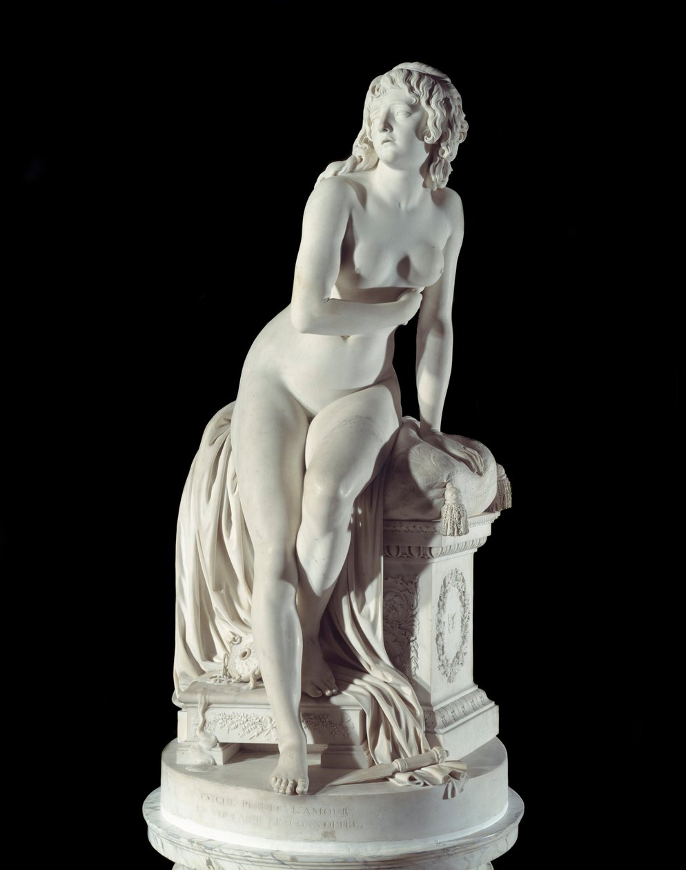 Forlatt Psyche-skulptur av Augustin Pajou (1730-1809) 1791 Paris, Louvre-museet av Augustin Pajou