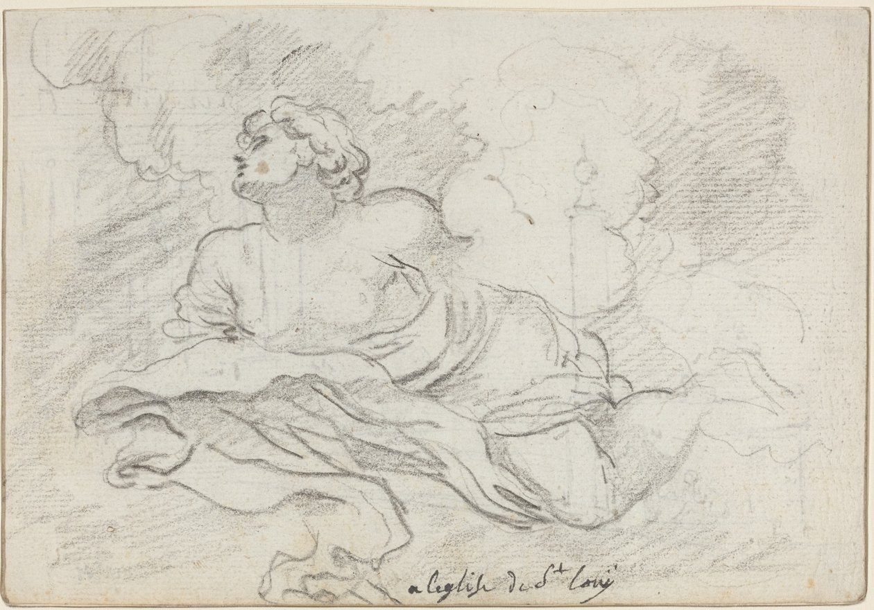 Engel fra himmelfarten [recto] av Augustin Pajou