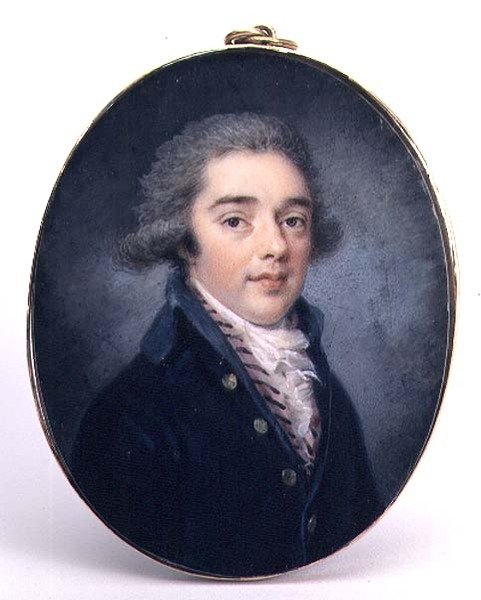 Portrait of a Young Man, ca. 1790 (akvarell og gouache) av Augustin Ritt
