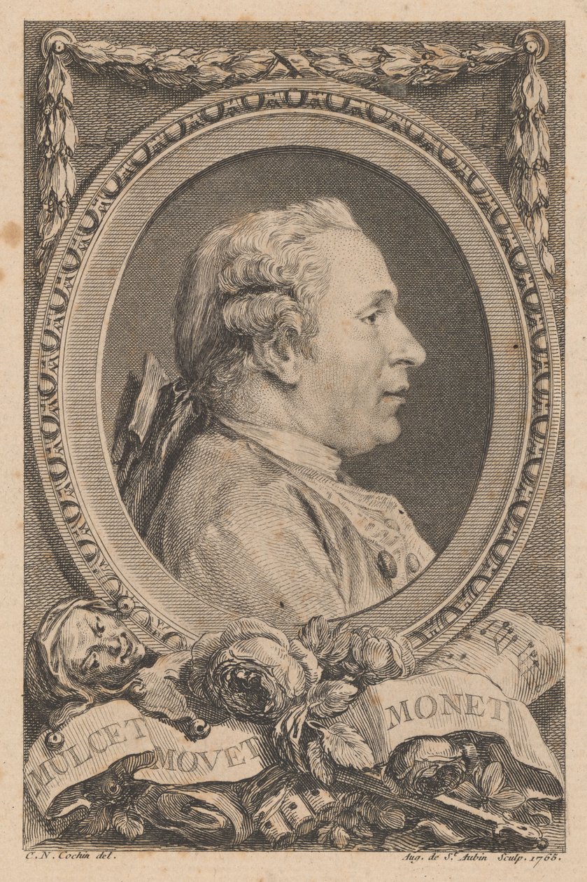 Jean Monnet av Augustin de Saint-Aubin