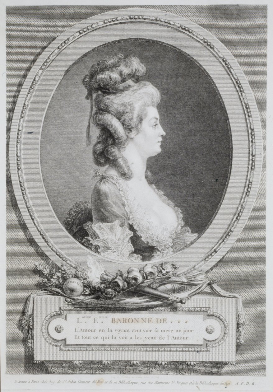 Louise Emilie: baronesse d’Andlau av Augustin de Saint-Aubin
