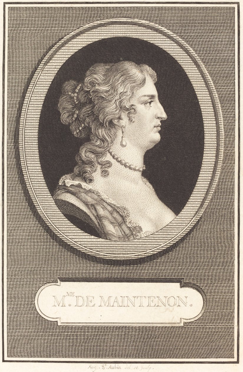 Madame de Maintenon av Augustin de Saint Aubin