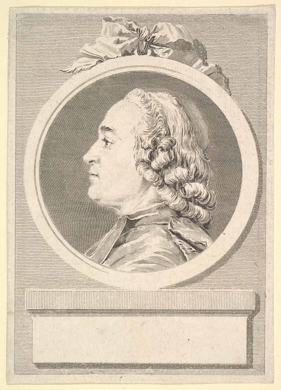 Portrett av Charles Gauzargues, 1767. av Augustin de Saint Aubin