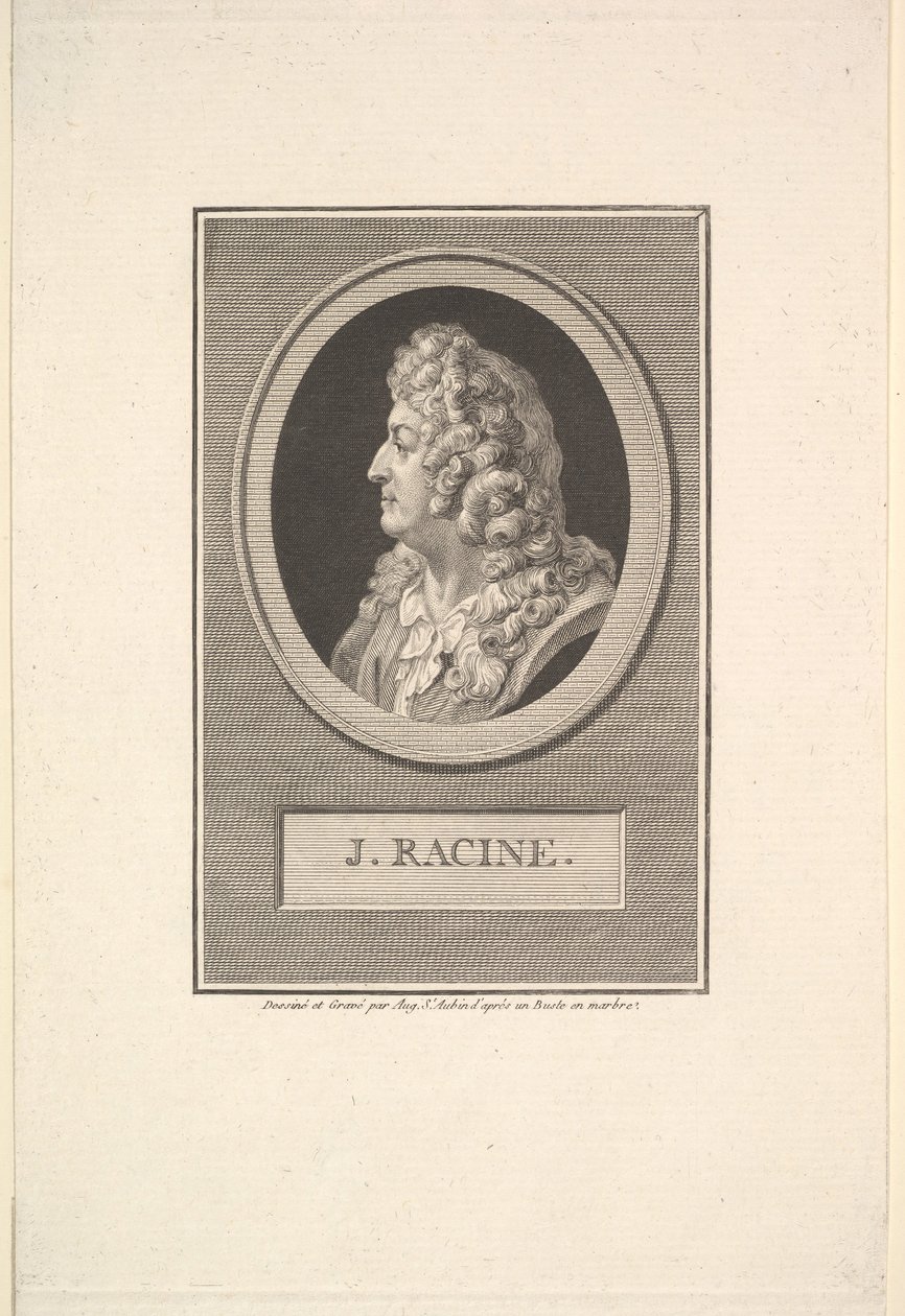 Portrett av Jean Racine, 1800. av Augustin de Saint Aubin