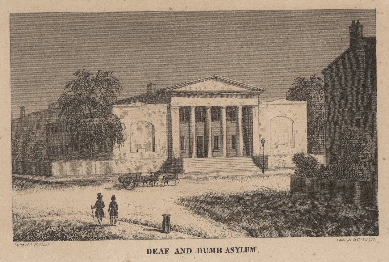 Deaf and Dumb Asylum, Philadelphia, Pennsylvania, ca. 1847 av Augustus Kollner