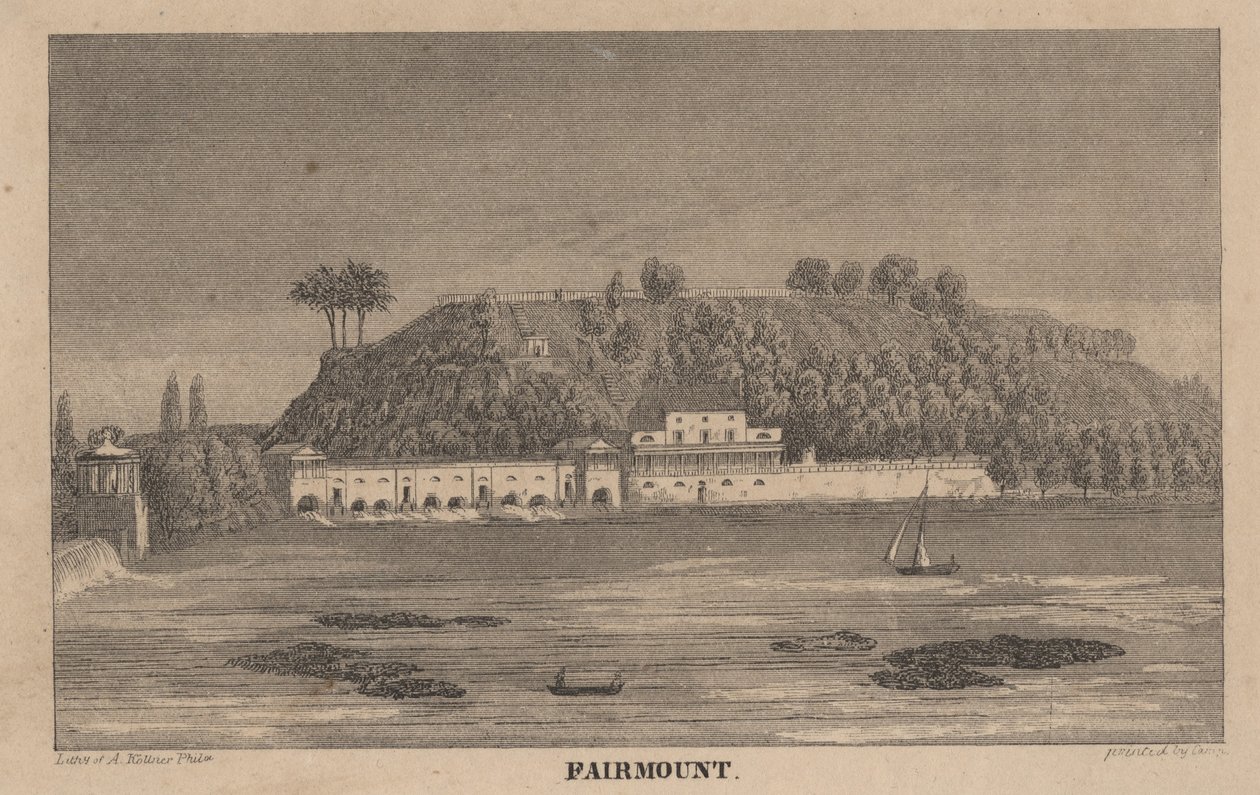 Fairmount, ca. 1848 av Augustus Kollner
