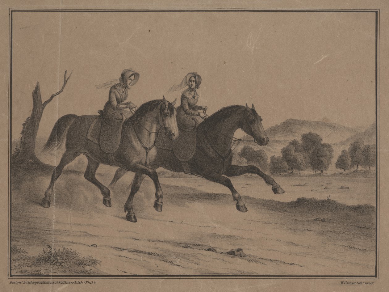 Søndag på landet, 1850 av Augustus Kollner