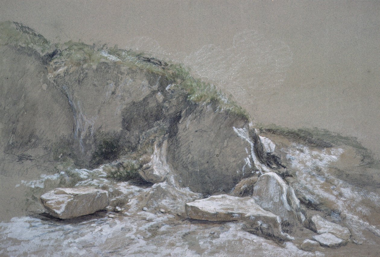 Rocks and Sea, Isle of Wight, (tegning) av Augustus Wall Callcott