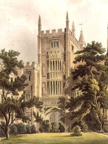 The Old Gate ved Magdalen College, illustrasjon fra 