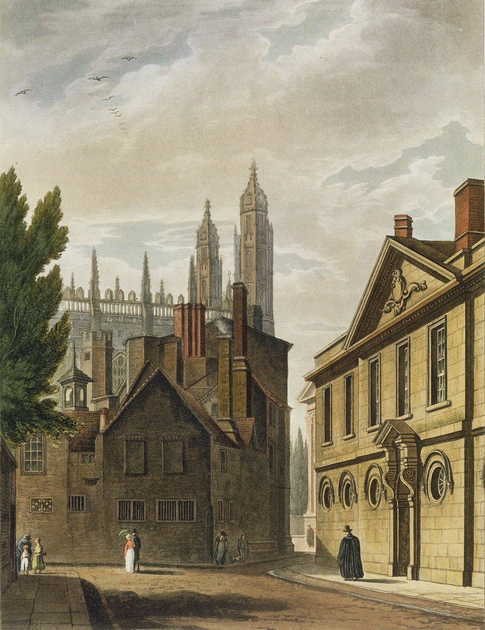 Forsiden av Trinity Hall, Cambridge, fra 