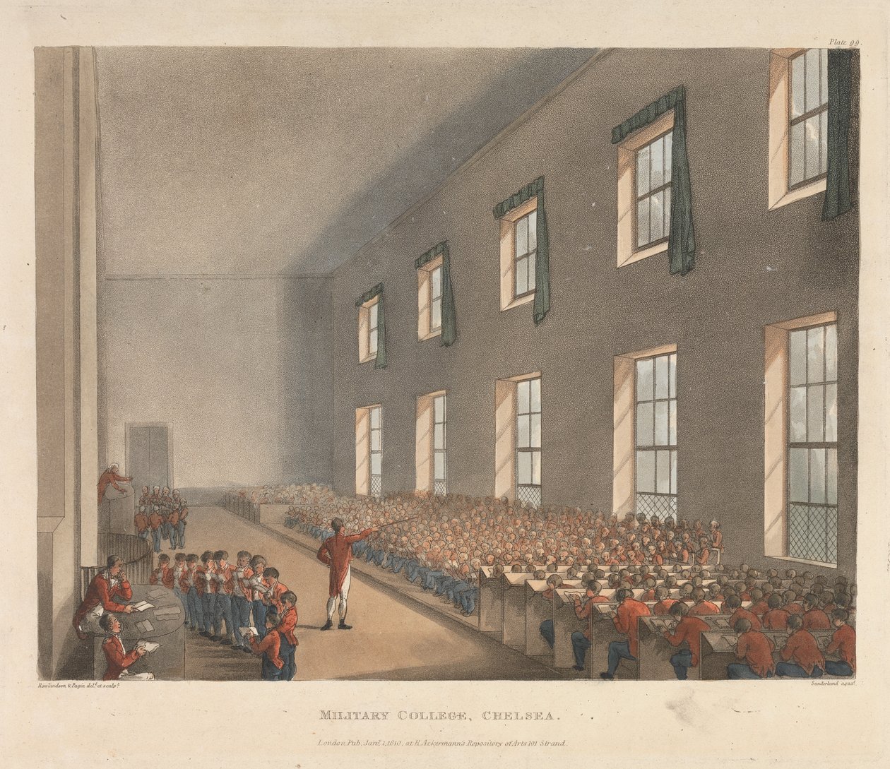 Military College, Chelsea av Augustus Charles Pugin