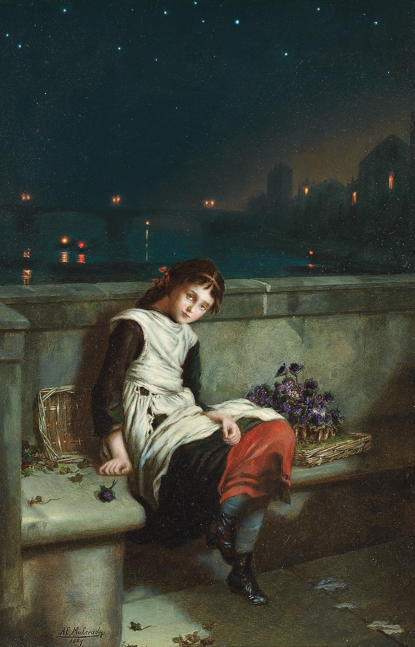 Fra Morn Til Night, 1889 av Augustus Edward Mulready