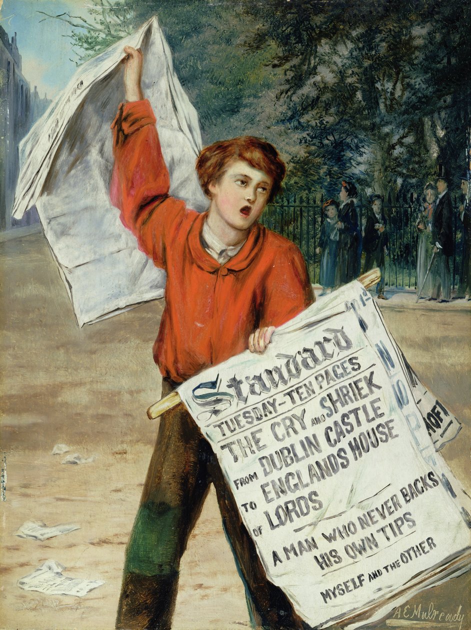 Avisbud av Augustus Edward Mulready