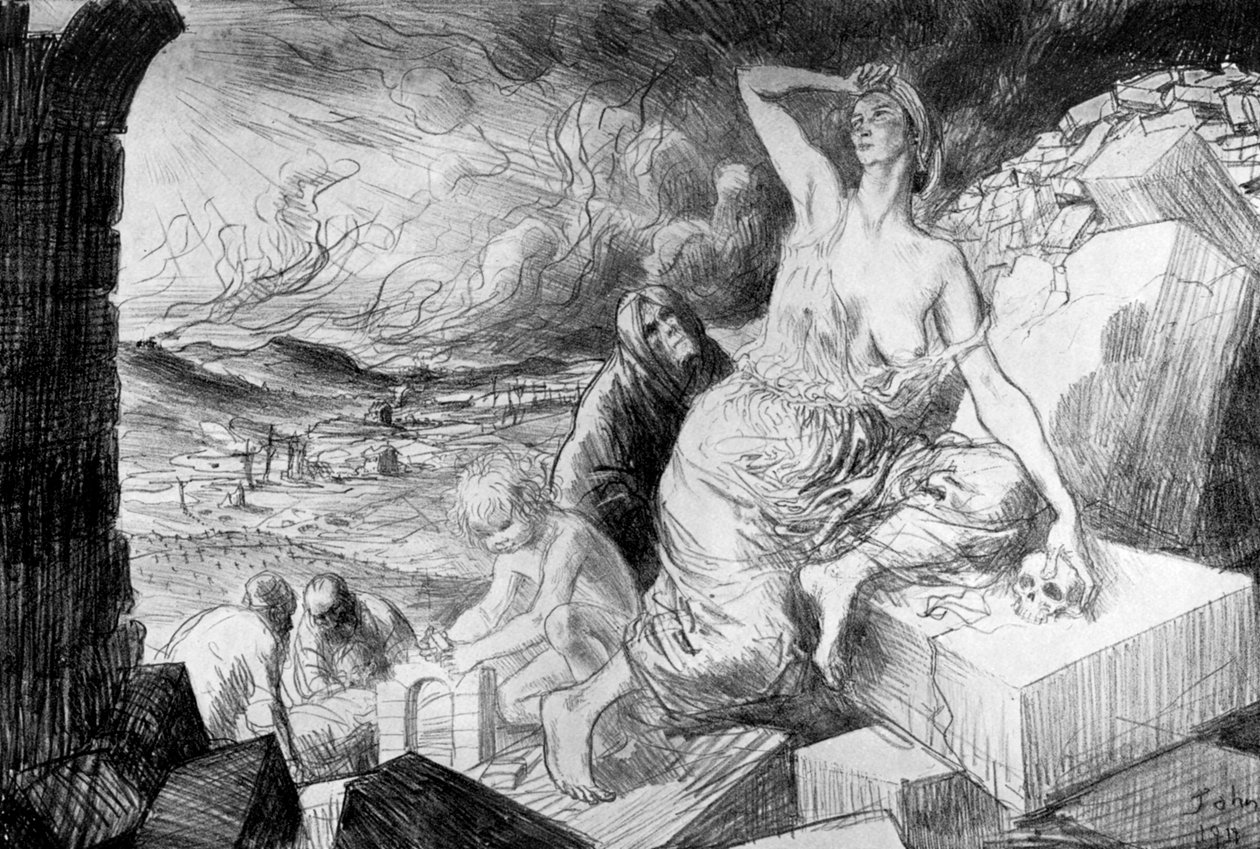 The Dawn, 1917, c1920 av Augustus John
