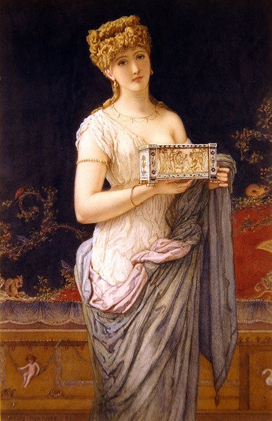 Pompeiansk jente av Augustus Jules Bouvier