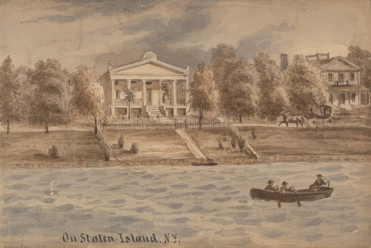 Inner Bay, Staten Island, New York, ca. 1872. av Augustus Kollner