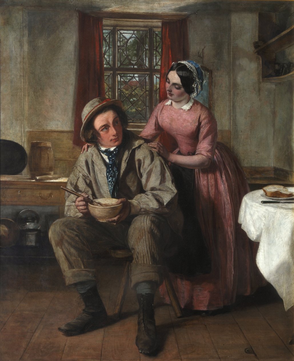 Charles Dickens i karakteren av Sir Charles Coldstream, ca. 1850 av Augustus Leopold Egg