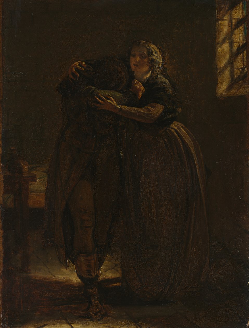 Studie for "Kom hvil i denne barmen min egen rammede kjære" av Augustus Leopold Egg