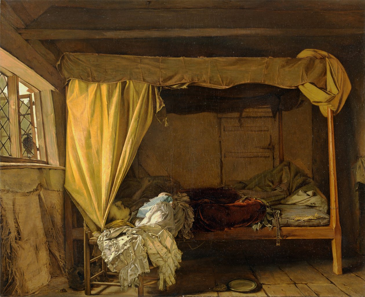 The Death of Buckingham, 1850-tallet av Augustus Leopold Egg