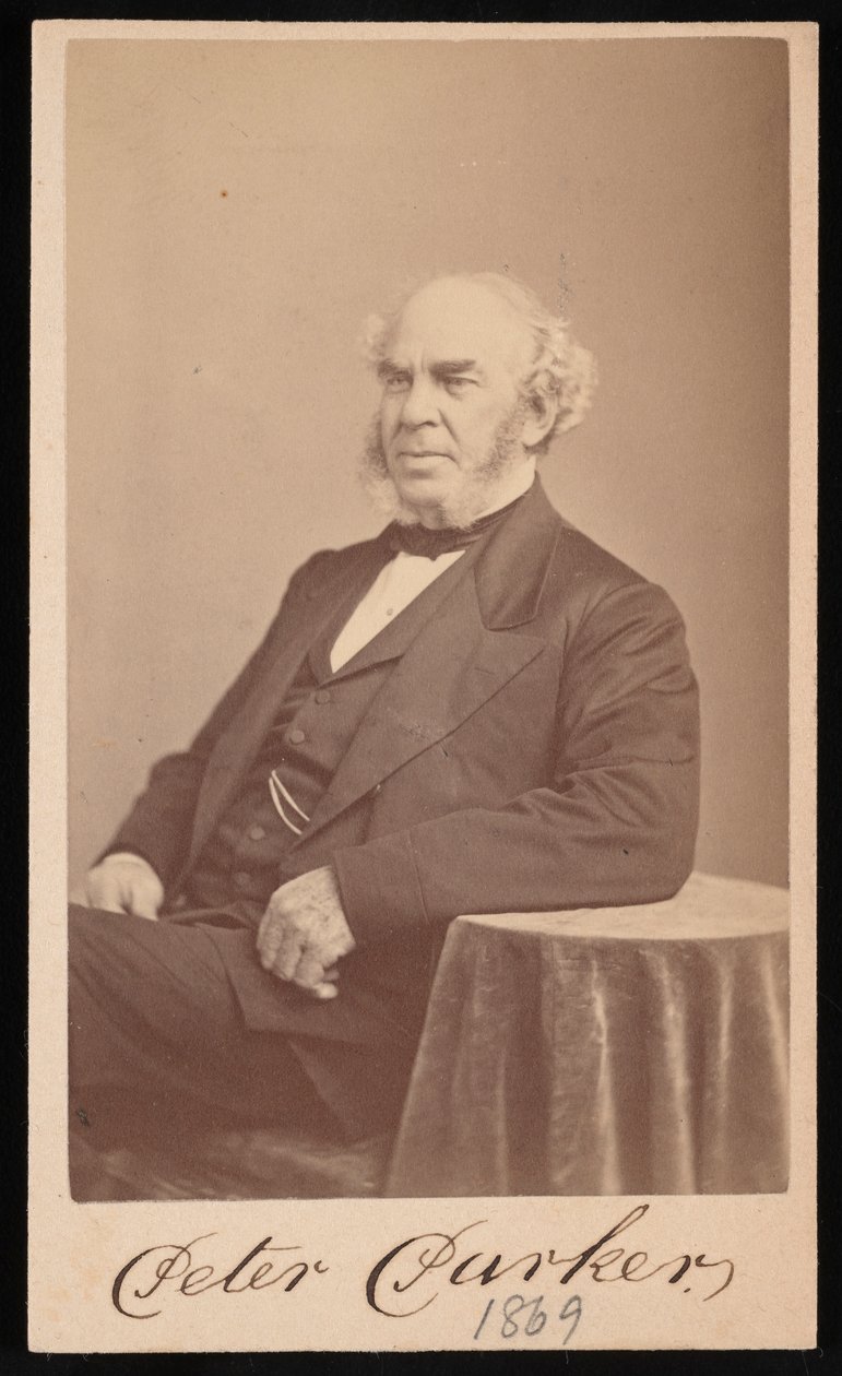 Portrett av Peter Parker 1804-1888, 1869. av Augustus Marshall