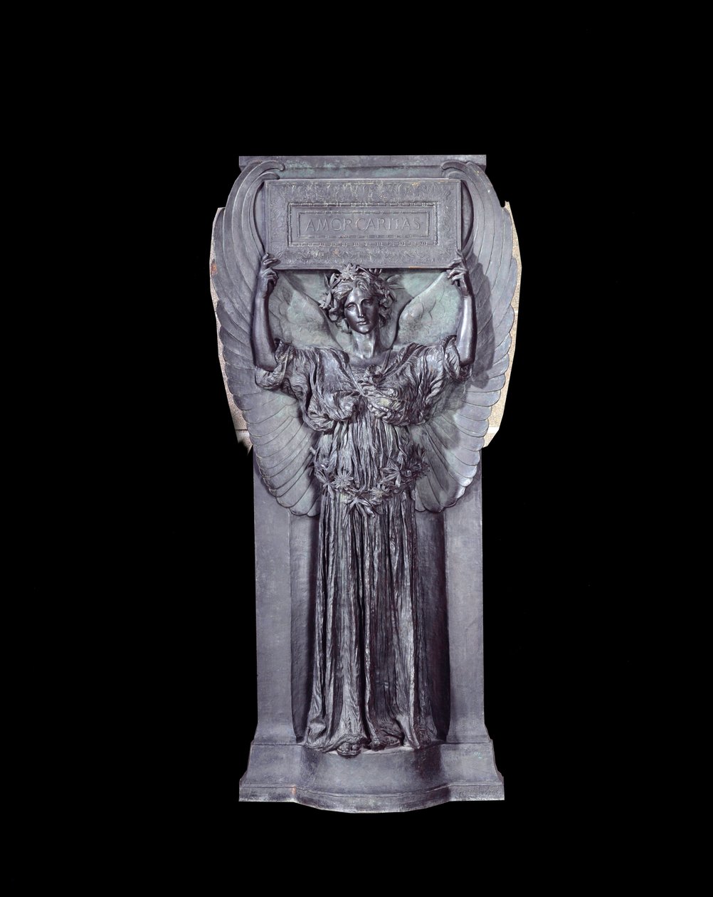 Kjærlighet, kjærlighet, kjærlighet Høyrelieff i bronse av Augustus Saint Gaudens (Saint-Gaudens) (1848-1907) av Augustus Saint Gaudens