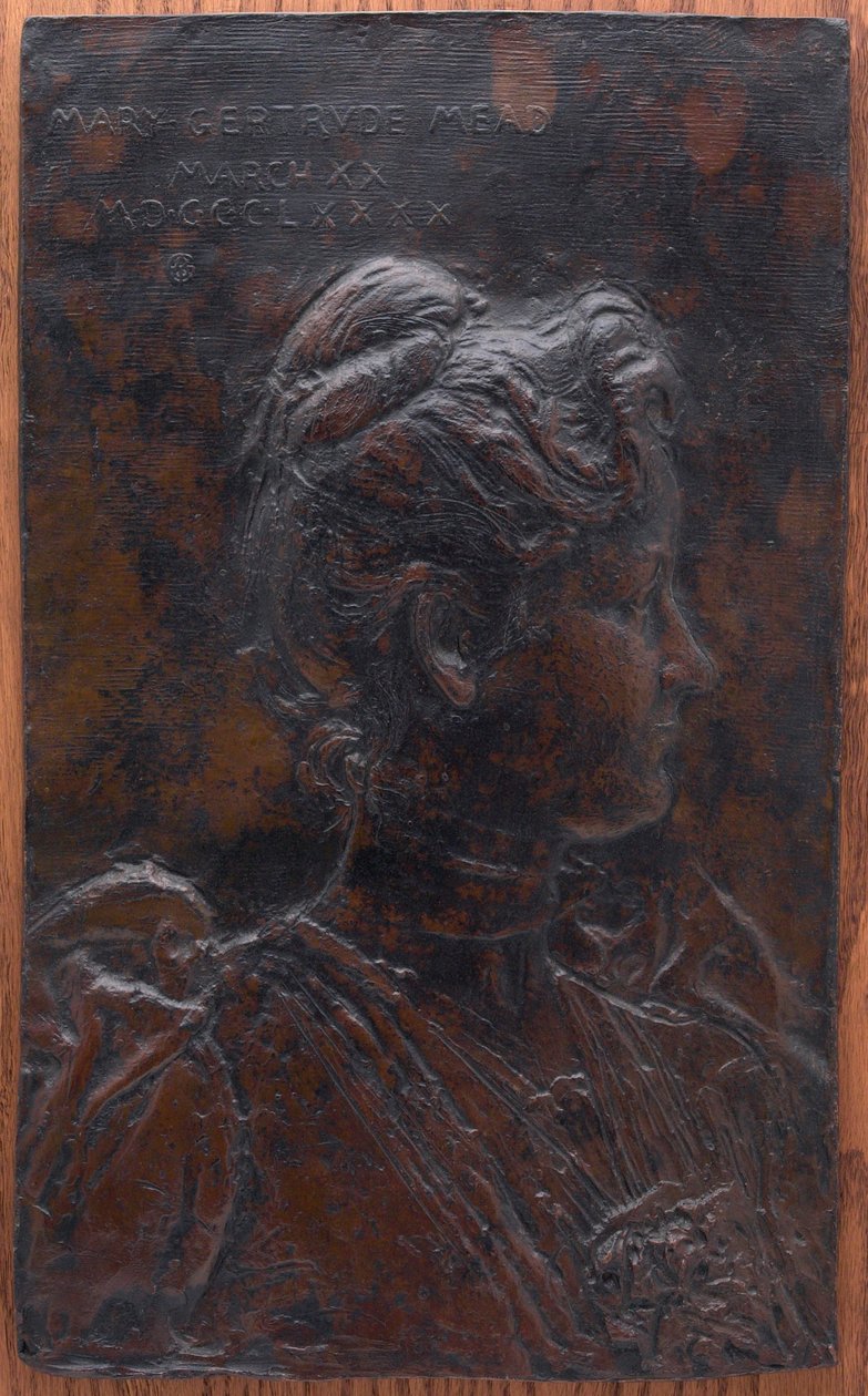 Mary Gertrude Mead (senere Mary Gertrude Abbey, 1851 av Augustus Saint Gaudens