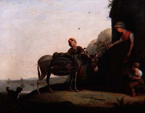 Forhandling for fjærkre av Augustus Wall Callcott