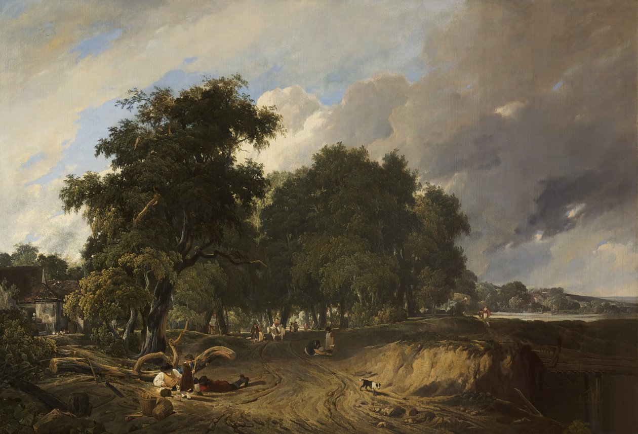Retur fra markedet av Augustus Wall Callcott
