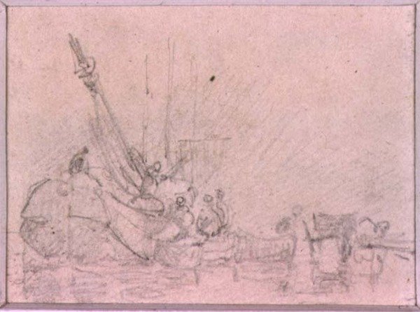 Studier av komposisjon (tegning) av Augustus Wall Callcott