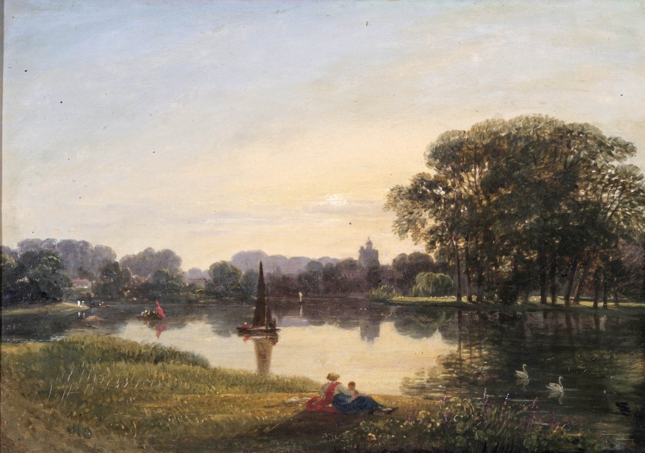 Elven ved Chiswick, ca. 1800 av Augustus Wall Callcott
