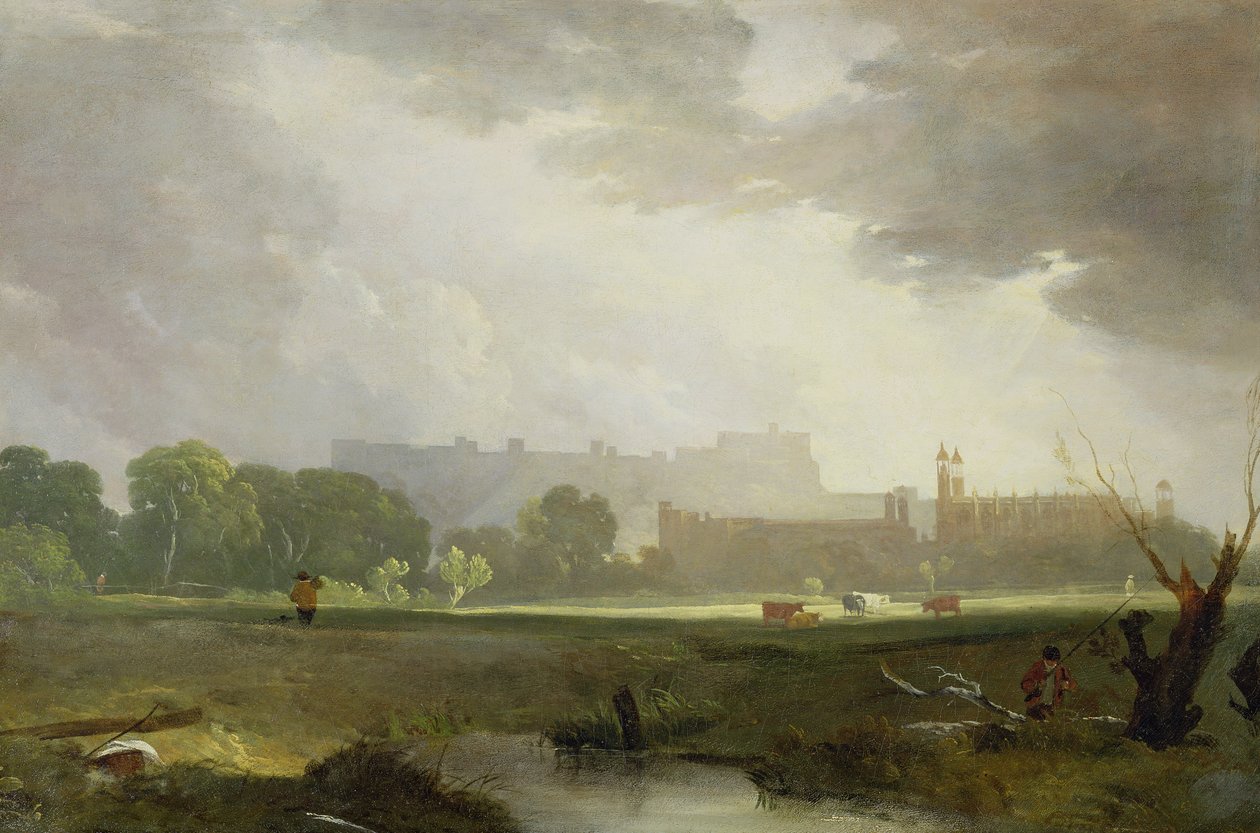 Windsor fra Eton (olje på lerret) av Augustus Wall Callcott