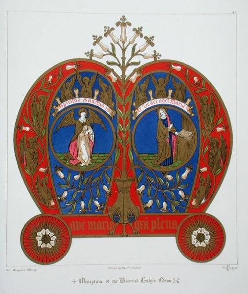 Monogram av vår velsignede frues navn, fra 