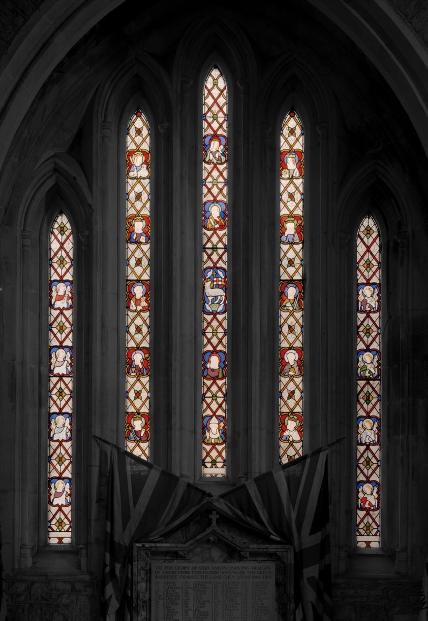Adoration Of The Lamb, 1850 (farget glass) av Augustus Welby Northmore Pugin